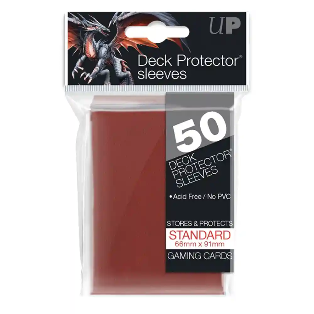 Ultra PRO - PRO-GLOSS Standard Deck Protectors Sleeves Rojo (50)